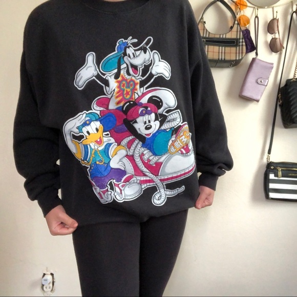 Disney Tops - Vintage 90s Mickey Mouse Disney Sweatshirt